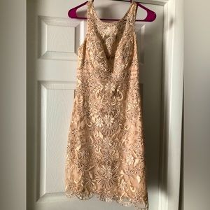 Beaded, sequin, lace dress